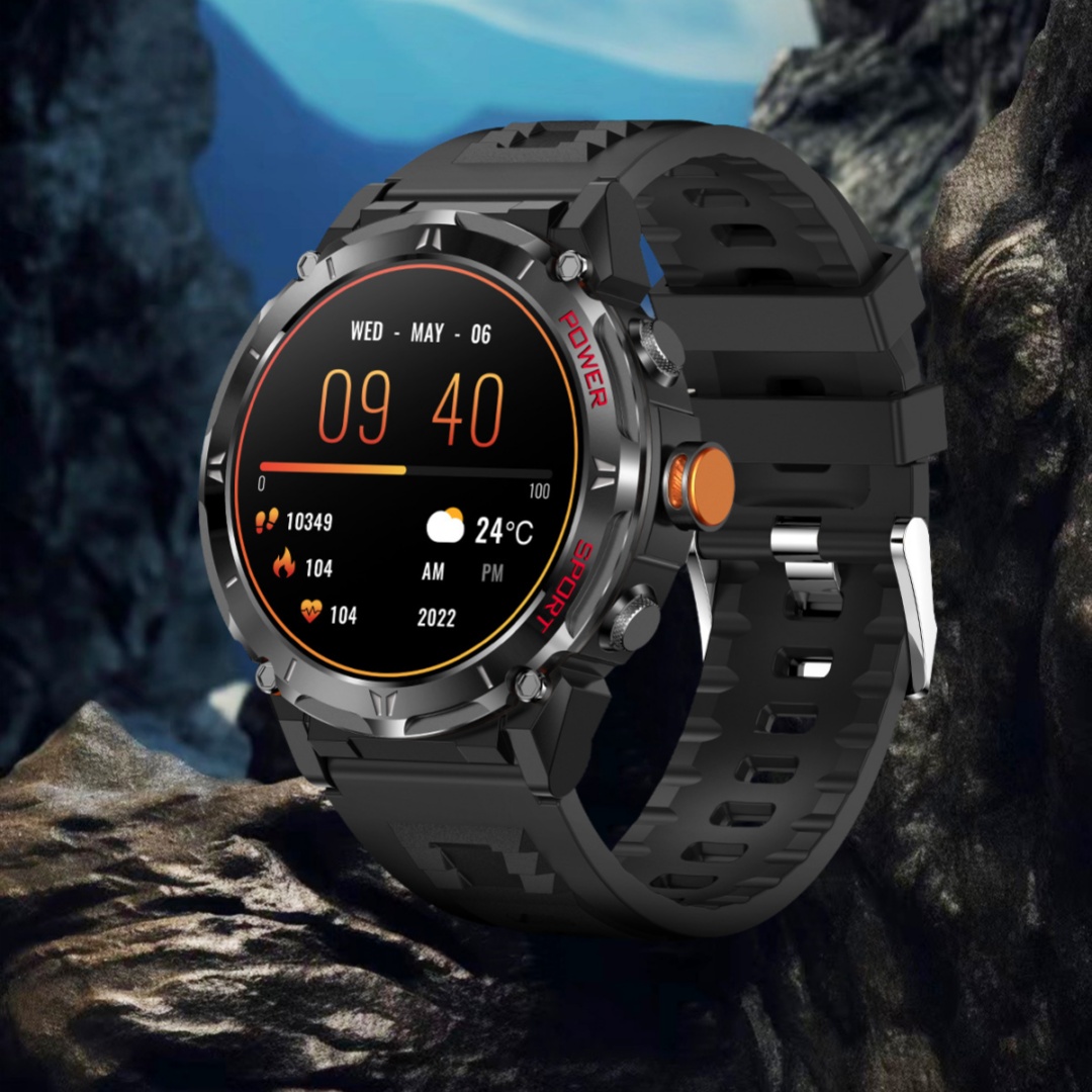 Smart Watch 1.43 Inch Blood Oxygen GPS Altitude Air Pressure Monitoring