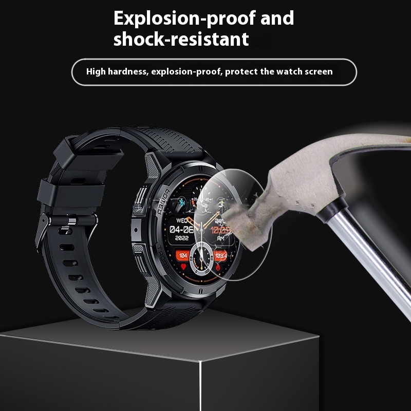 Title 7, Suitable For Ouqi BT10 Wristwatch Tempered Scre...