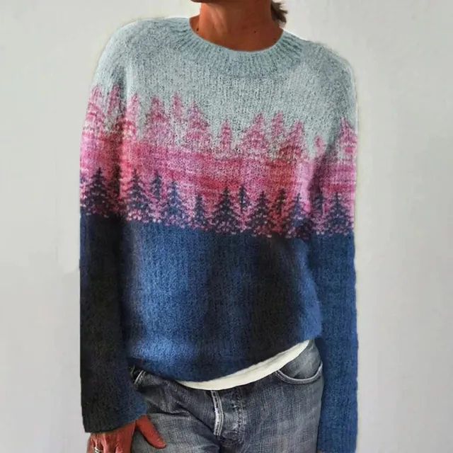 Women's Fashionable Pullover Sweater Top Maple Leaf Tree 3Xl - Shop at LoveMi