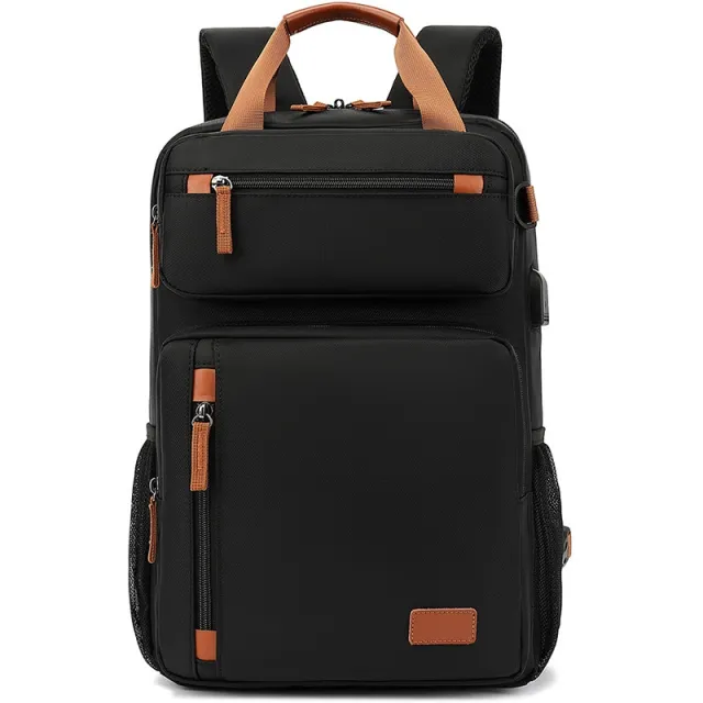 Student Large Capacity Waterproof Schoolbag 156 inch Computer Backpack Black - Shop at LoveMi