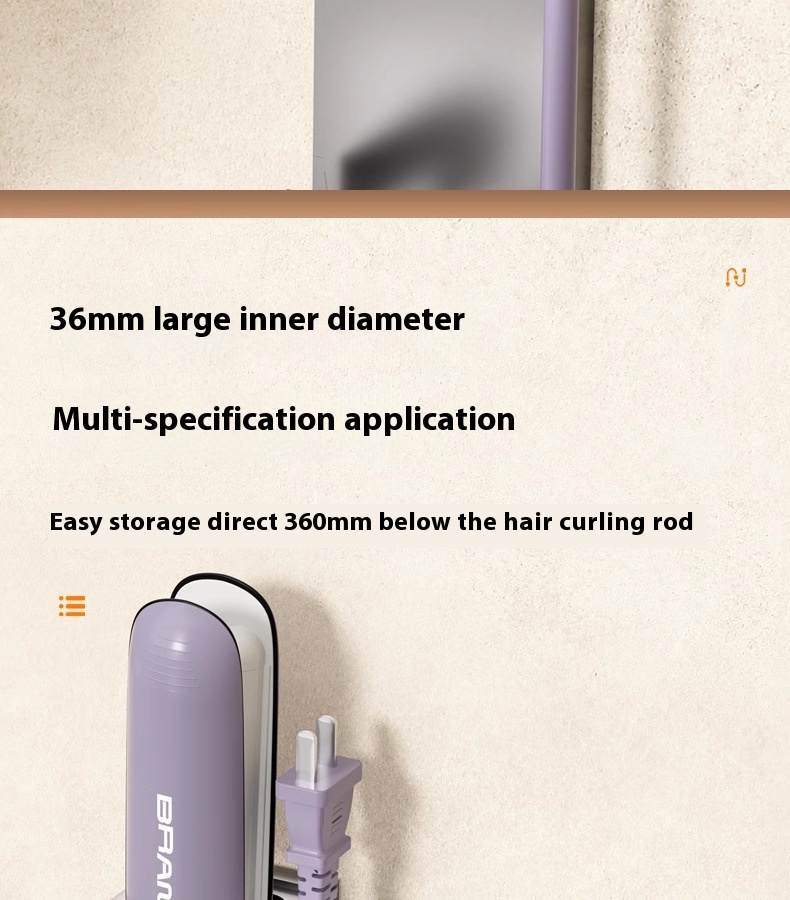 Title 1, Punch-free Bathroom Electric Hair Straightener ...