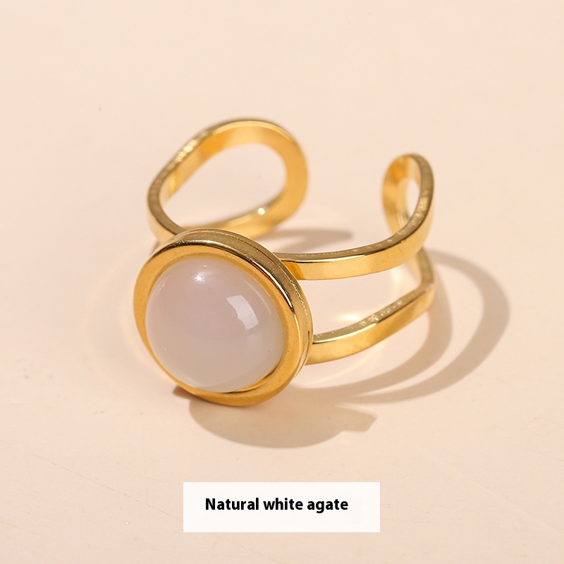 Natural White Agate