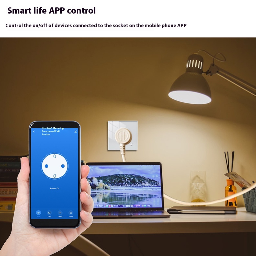 Title 5, Presa a muro WiFi Graffiti Smart Home Controllo...