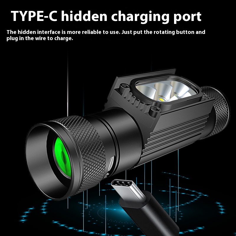 Aluminum Alloy Strong Light Long Endurance LED Head Mounted Light