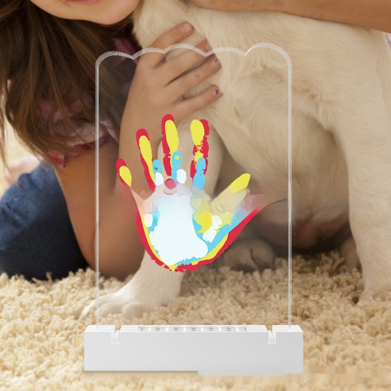 Transparent Handprint White