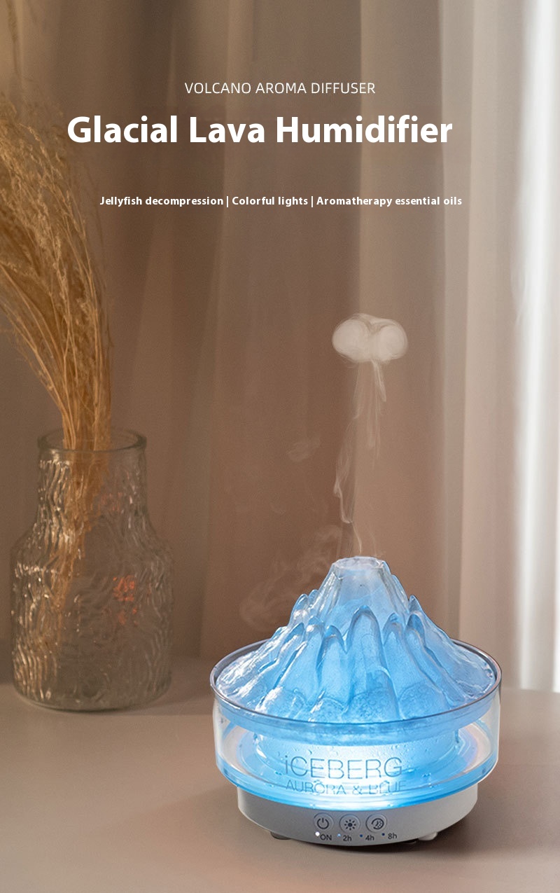 Title 1, Glacier Lava Humidifier Household USB Colorful ...