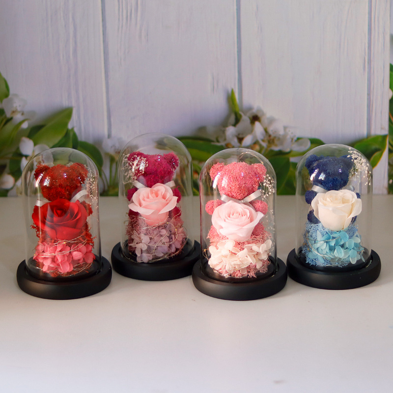 Title 10, Little Bear Glass Cover Ornaments Christmas Val...