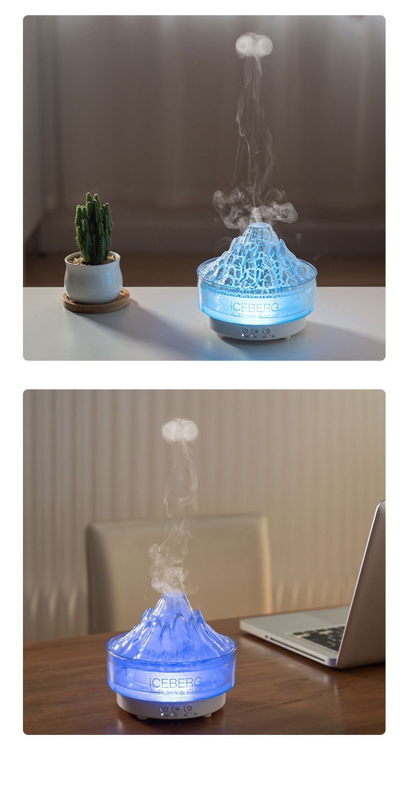 Title 8, Glacier Lava Humidifier Household USB Colorful ...