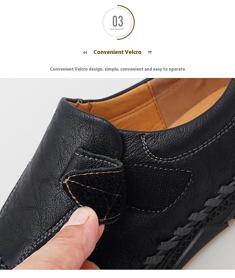 Title 3, Handmade Genuine Leather Mens Casual Shoes, Ou...