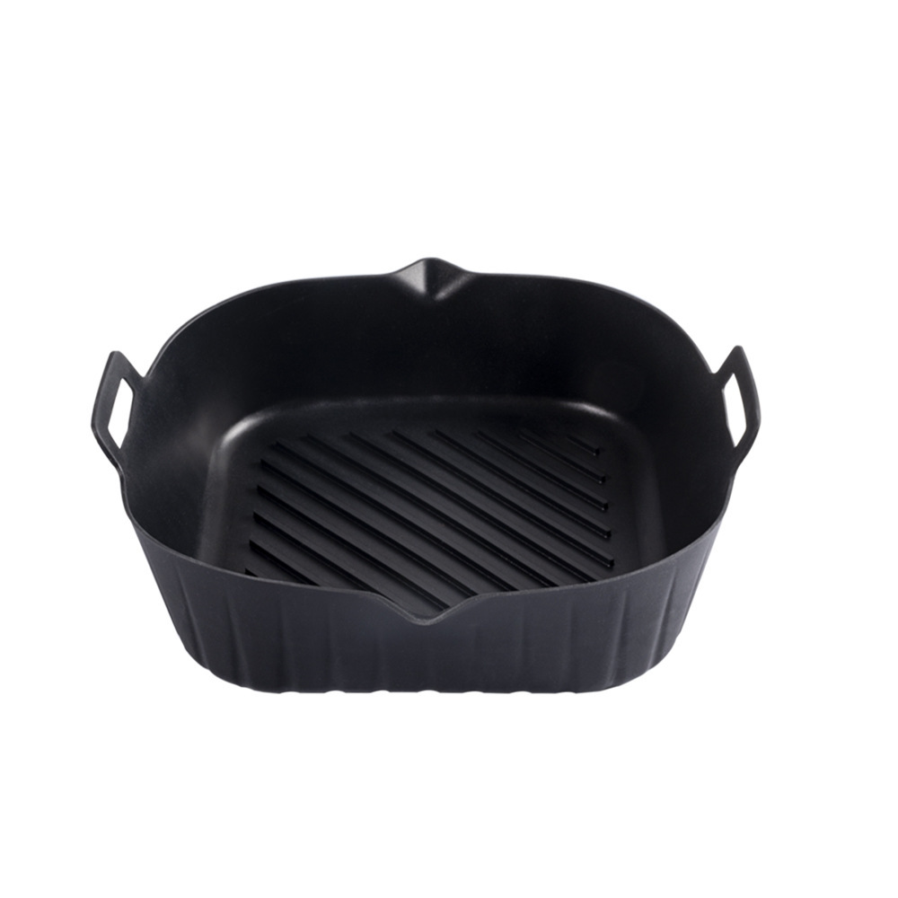 Title 2, Silicone Air Fryer Baking Tray Round Thickened ...