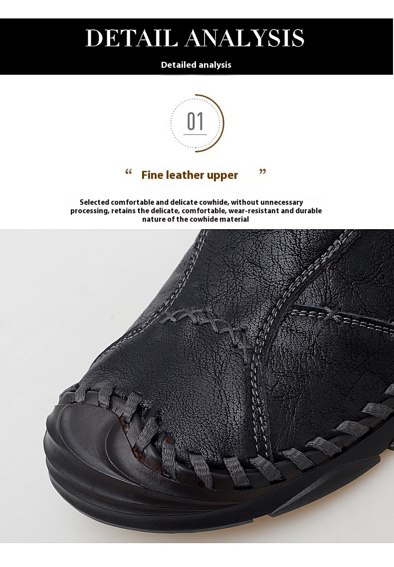 Title 19, Handmade Genuine Leather Men