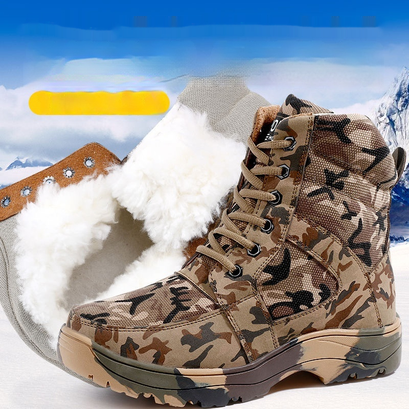 Cowhide Extra Thick Snow Boots