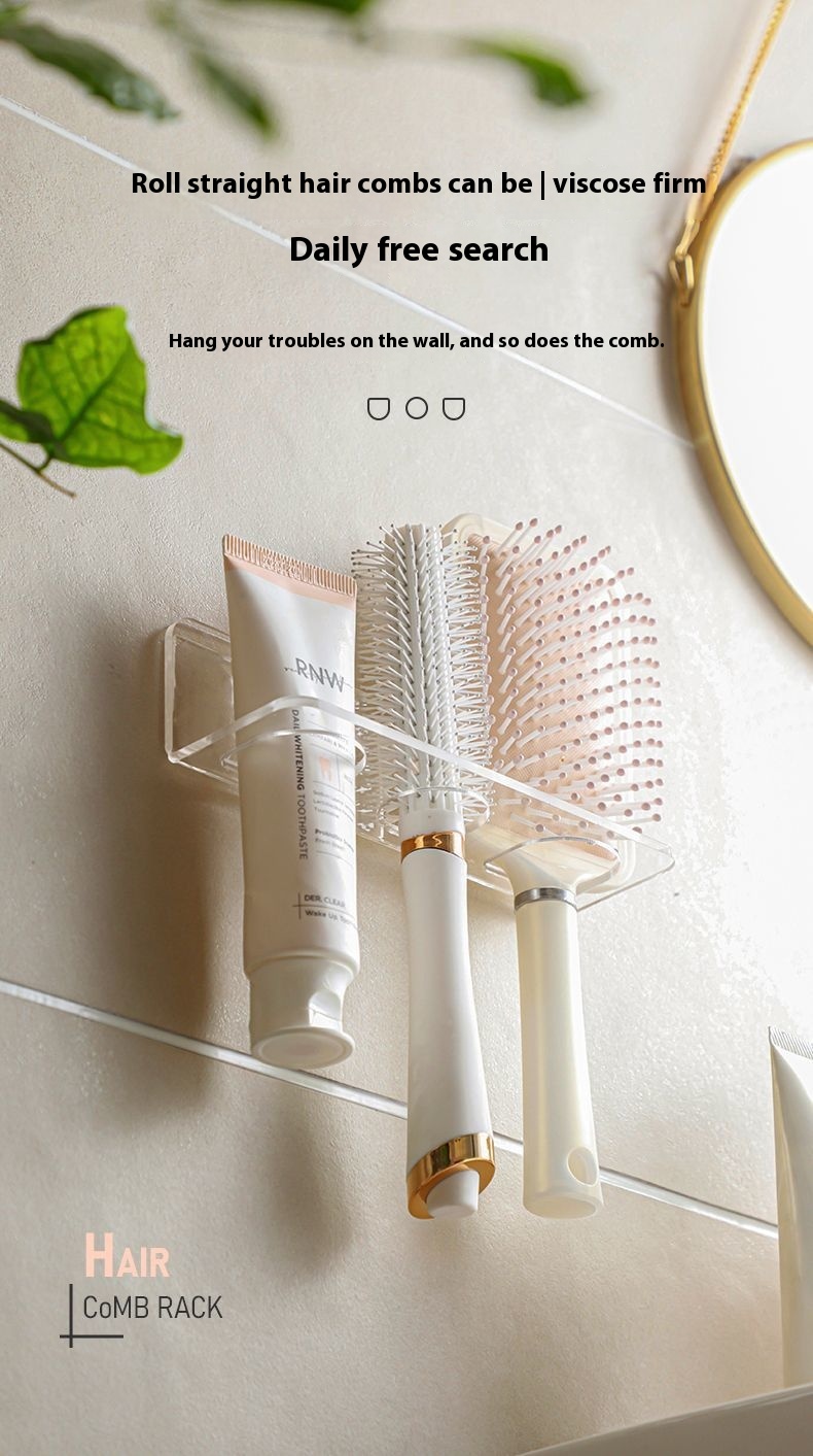 Title 11, Bathroom Comb Stand Wall-mounted Punch-free Goo...