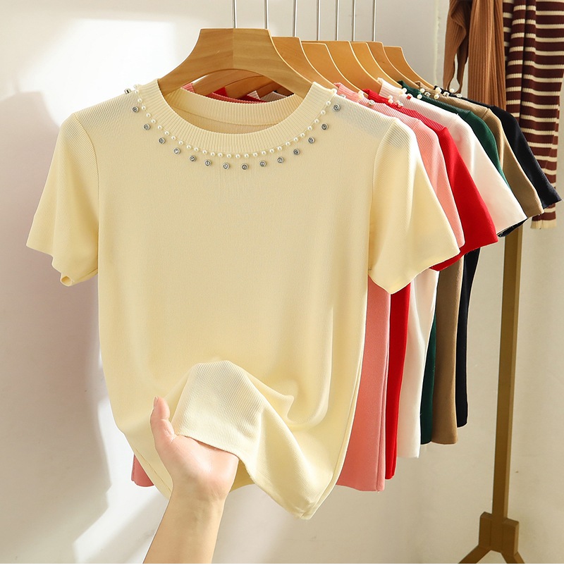 Title 4, White Shoulder Short-sleeved T-shirt Heavy Indu...