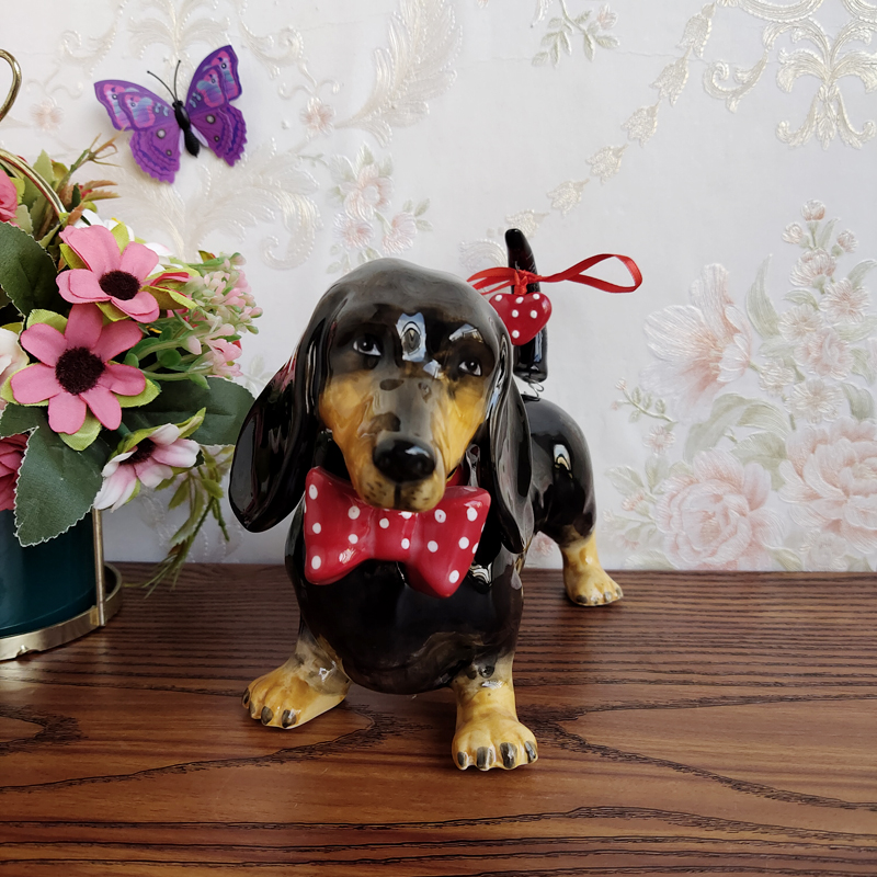 Title 5, Ceramic Dog Decoration Creative Home Decoration