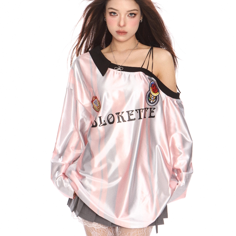 Shoulder Sweater Early Autumn Strap Off-the-shoulder