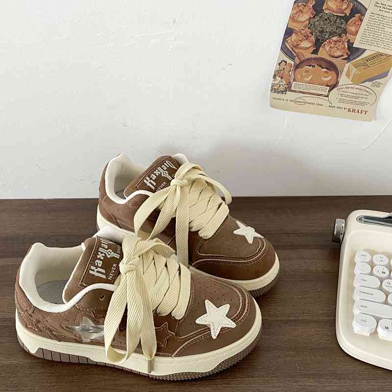 Title 3, Thick Bottom Star Pattern Sneakers Women