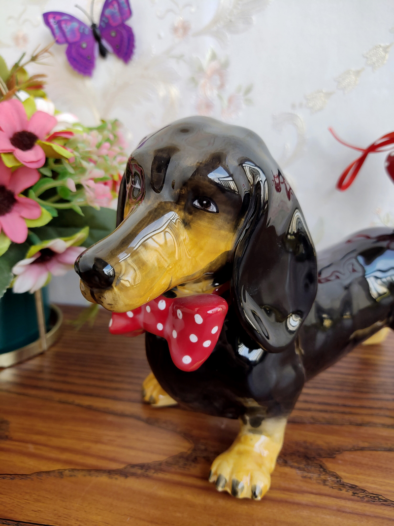 Title 4, Ceramic Dog Decoration Creative Home Decoration