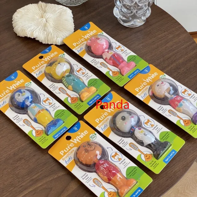 Children's Cute Soft Fur Cartoon Mini Toothbrush Panda - Shop at LoveMi