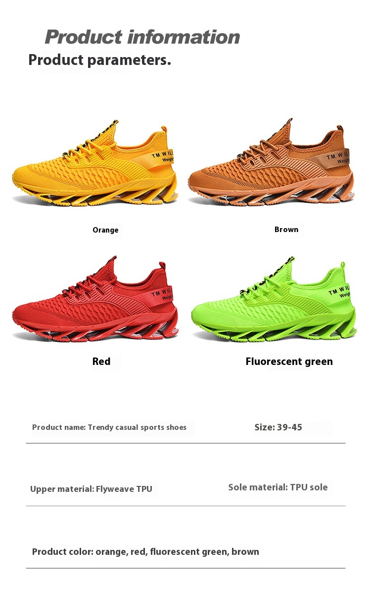 Title 1, Fashion Blade Flying Woven Scale Trendy Sneakers