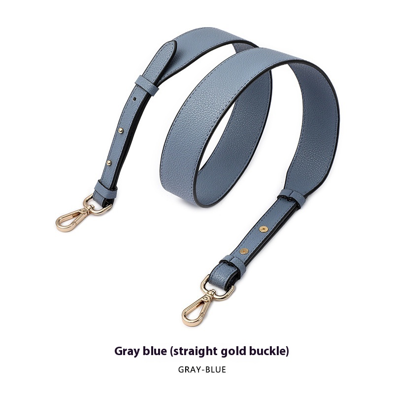 Gray Blue Gold Buckle