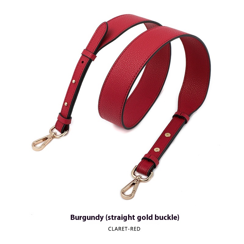 Wine Red Gold Buckle