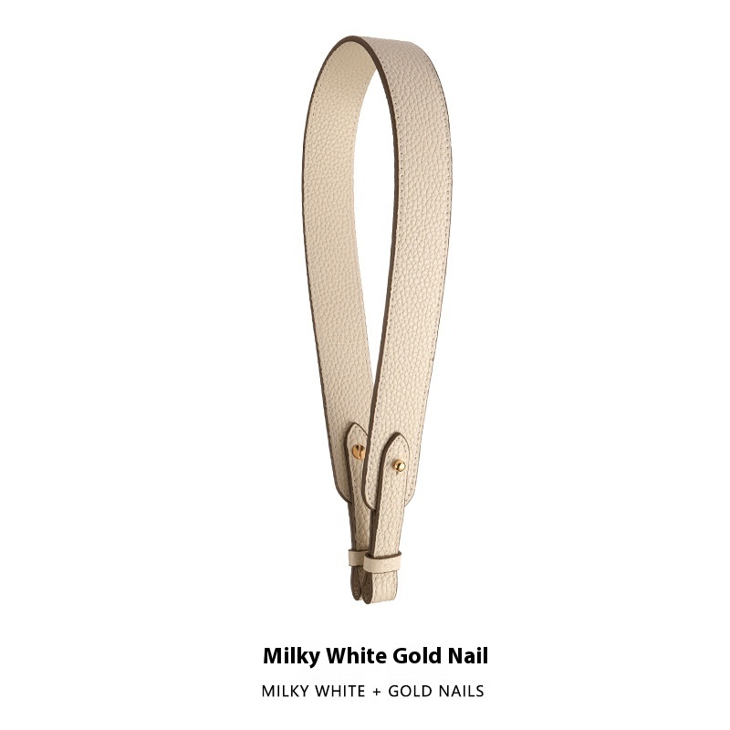 Milky White 67CM Gold Nail