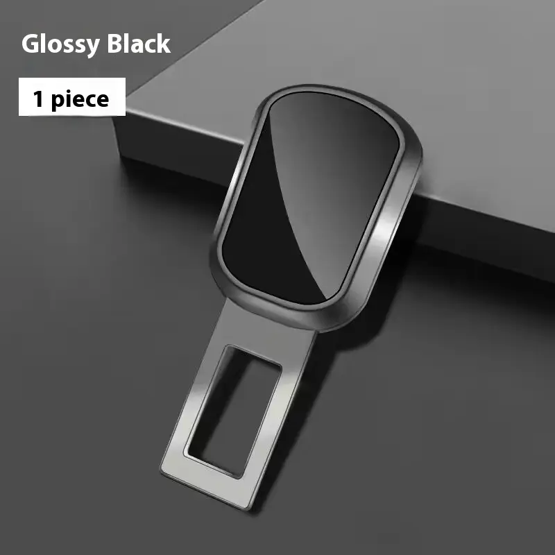 Universal Car Seat Belt Buckle Extender Plug — Gun Color, 1PC