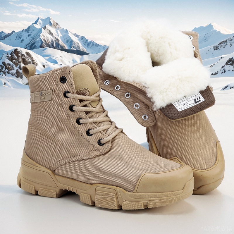 Title 2, Three-proof Wool Snow Boots Thick Warm Waterproof