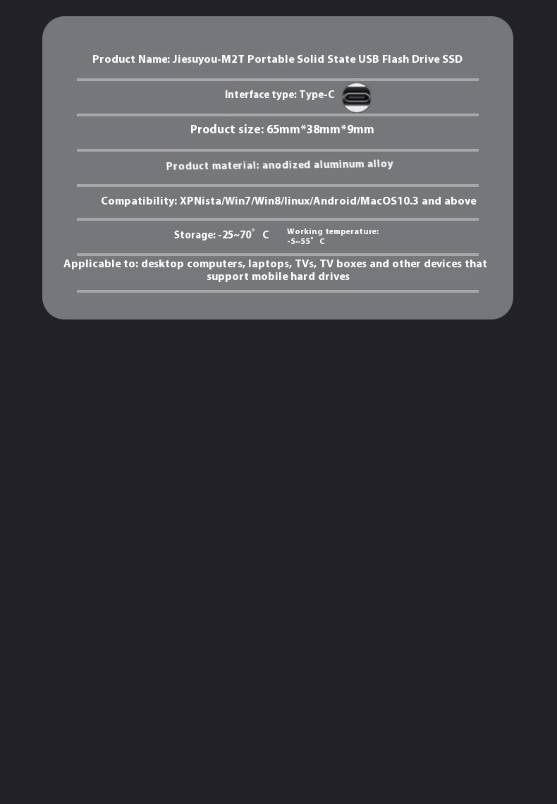 Title 3, SSD Mobile Solid State Drive