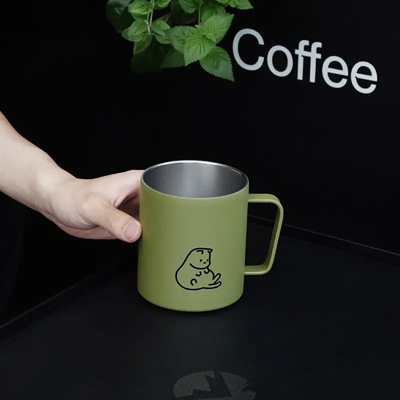 Capped Mug, Insulated And Cold Water Cup, Cute Girl's Coffee, Birthday Gift