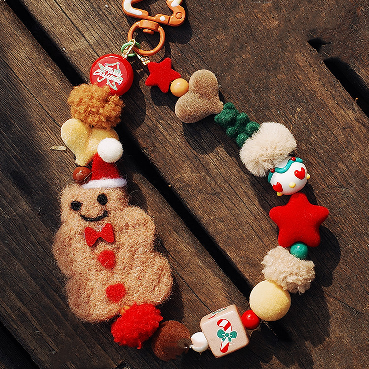 Gingerbread Man Wool Felt