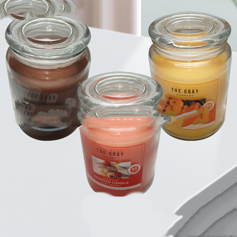 Title 1, Glass Jar Aromatherapy Candle Living Room Decor...