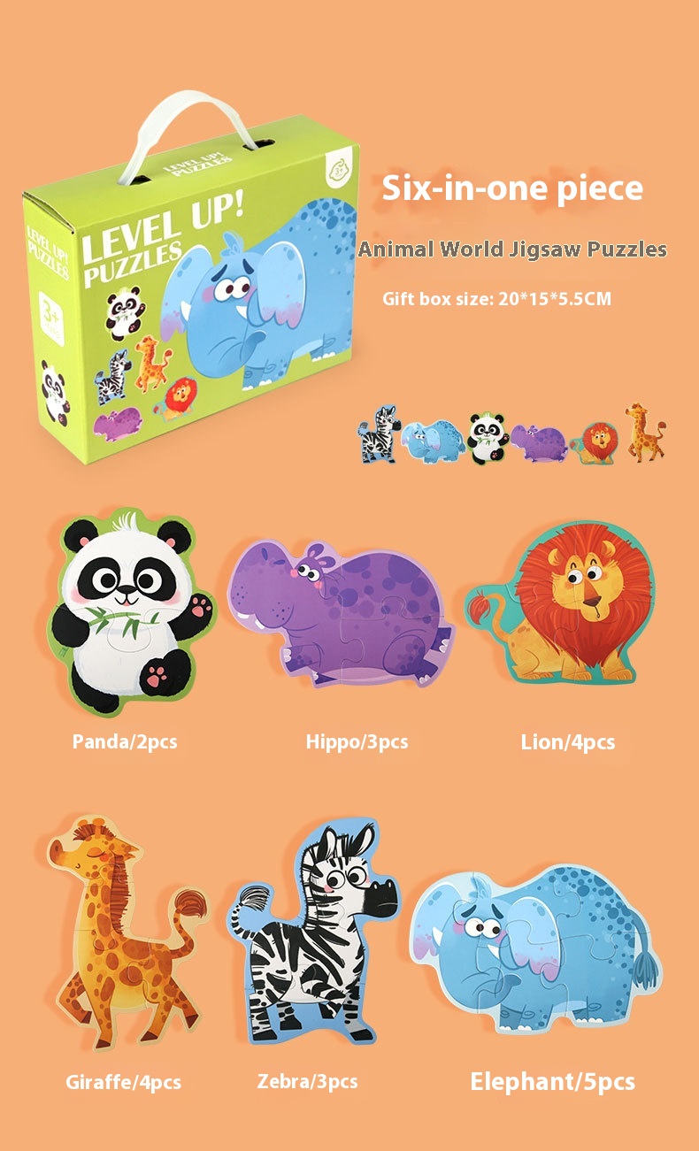 Title 13, Portable Gift Box Puzzle Children Education Bab...