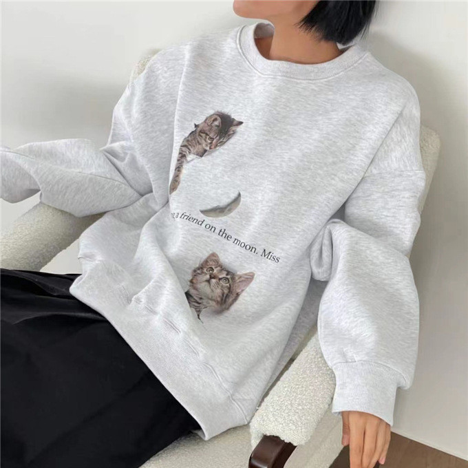 Title 6, Niche Design Cat Printing Simple Cute Thermal R...