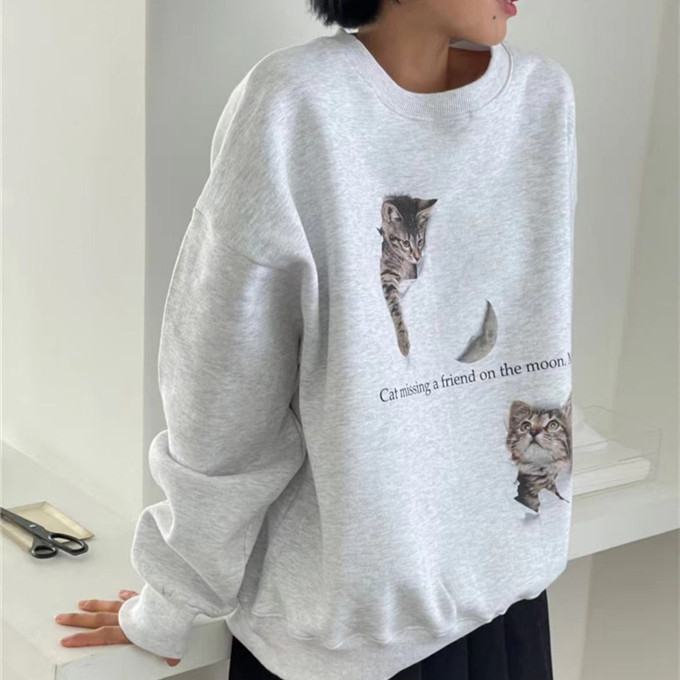 Title 2, Niche Design Cat Printing Simple Cute Thermal R...