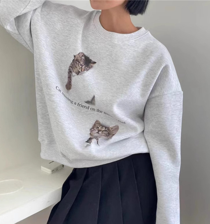 Title 5, Niche Design Cat Printing Simple Cute Thermal R...