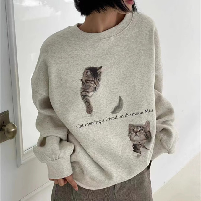 Title 3, Niche Design Cat Printing Simple Cute Thermal R...