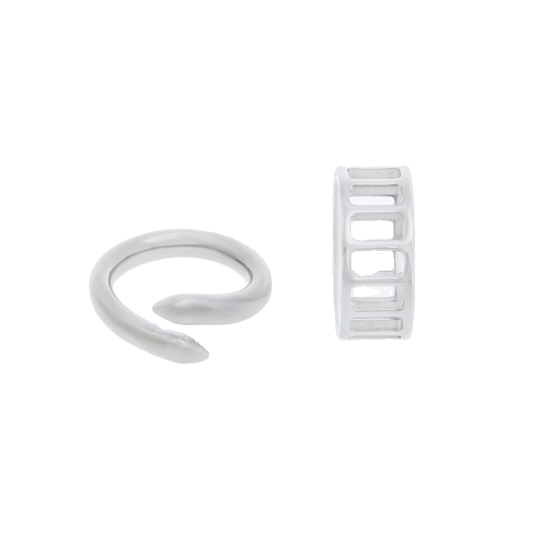 Niche Normcore Bag Thick Nail Wide Version Couple Couple Rings Twin Suit