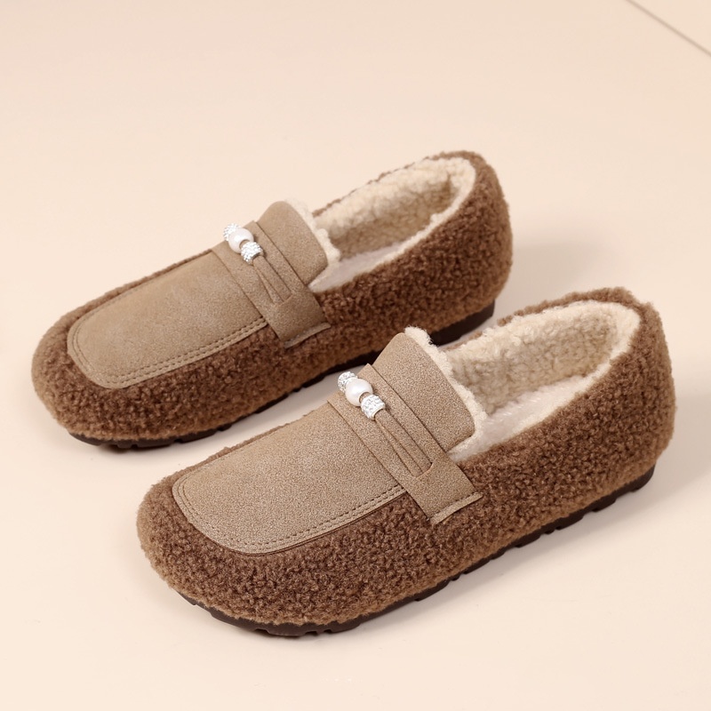 Title 5, Cotton Shoes Gommino Fleece Lined Padded Warm K...