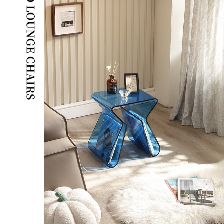 Title 8, Light Luxury Acrylic Bedside Coffee Table