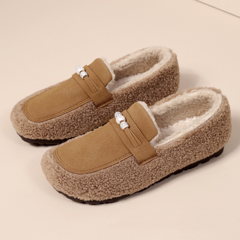 Title 3, Cotton Shoes Gommino Fleece Lined Padded Warm K...