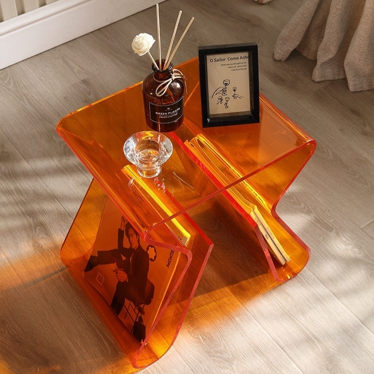 Title 3, Light Luxury Acrylic Bedside Coffee Table