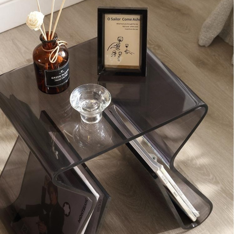 Title 10, Light Luxury Acrylic Bedside Coffee Table