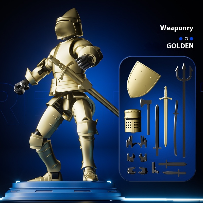 Magnetic Heavy Soldier Gold