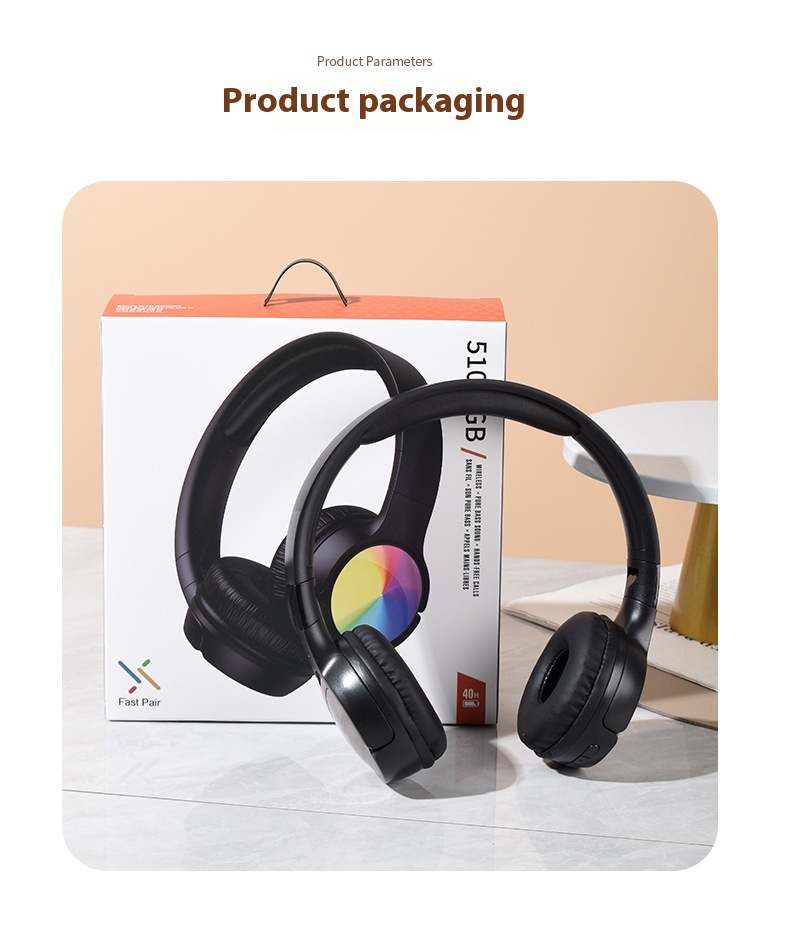 Title 4, New Colorful Light Headset Bluetooth Headset