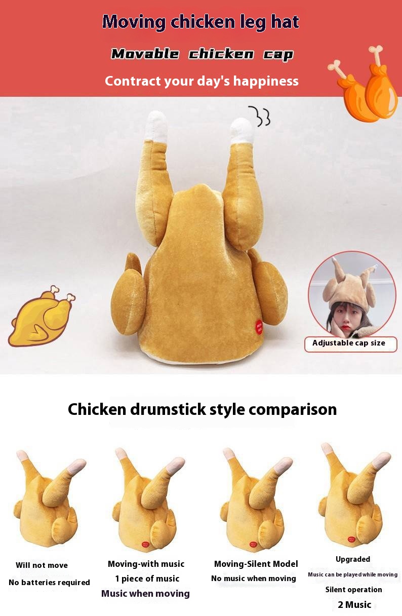 Title 3, Movable Chicken Leg Sand Carving Electric Funny...