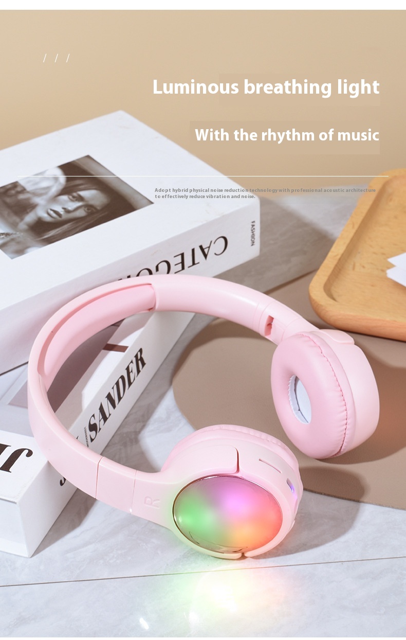 Title 6, New Colorful Light Headset Bluetooth Headset