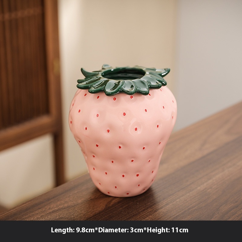 Small Vase Pink Strawberry