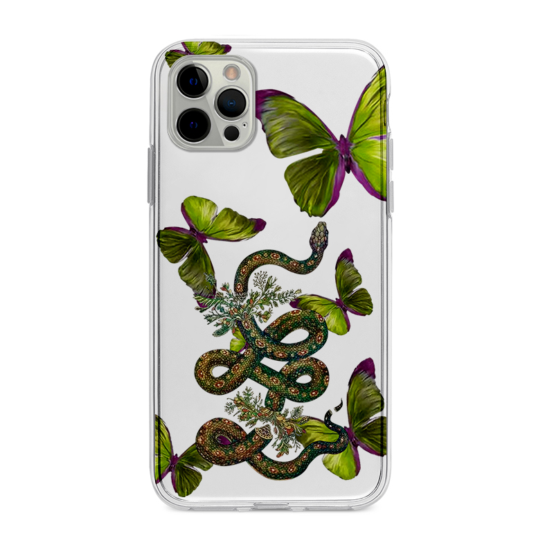 Title 3, Creative Funny Butterfly Snake Phone Case